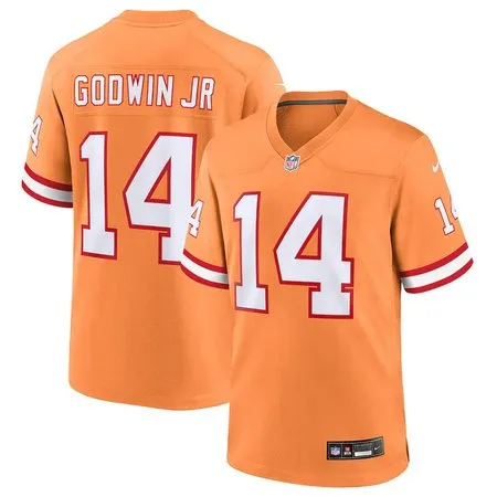 Men's '76 Tampa Bay Buccaneers #14 Chris Godwin  Orange Player Game Jersey