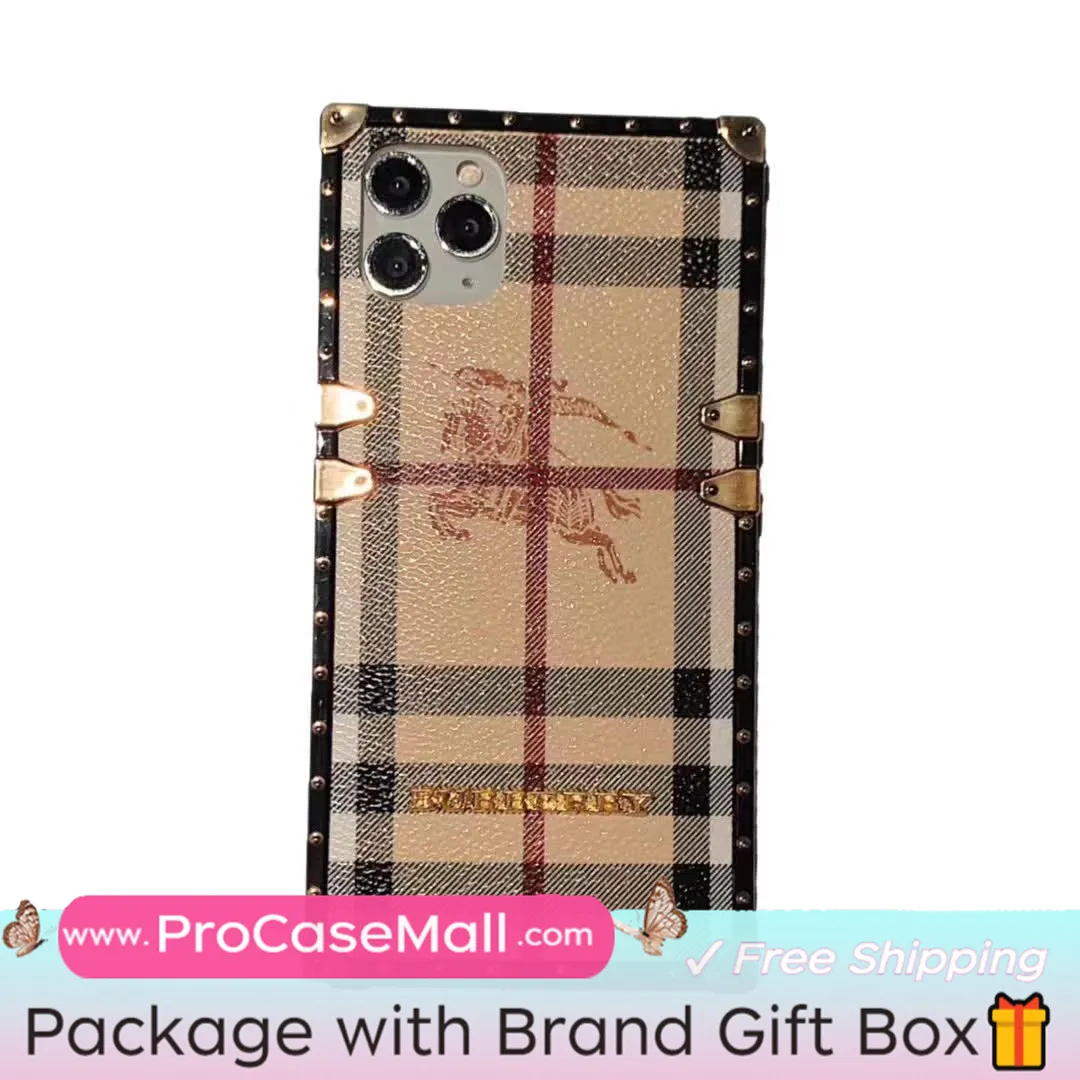 Classic Burberry Signature Canvas Leather Apple iPhone Case Samsung Galaxy Crossbody