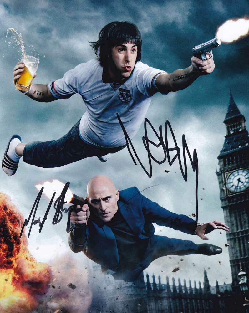 Brothers Grimsby AUTHENTIC Autographed Photo Poster painting cast SHA #96019