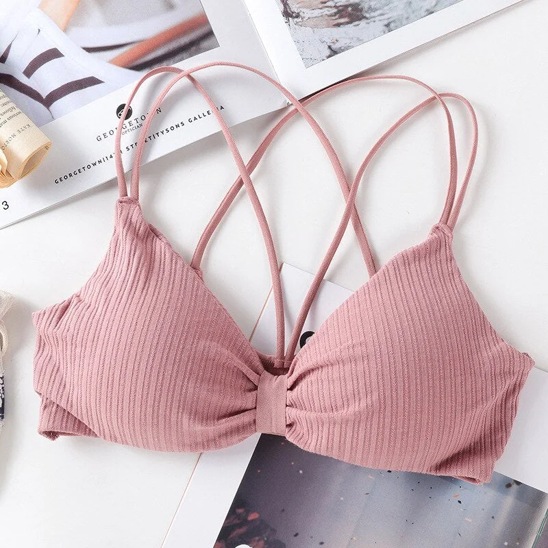 Sexy Women Bra Lingerie Push Up Bra Cotton Elastic Bra Women Fashion Ins Bra Sports Watch Underwear
