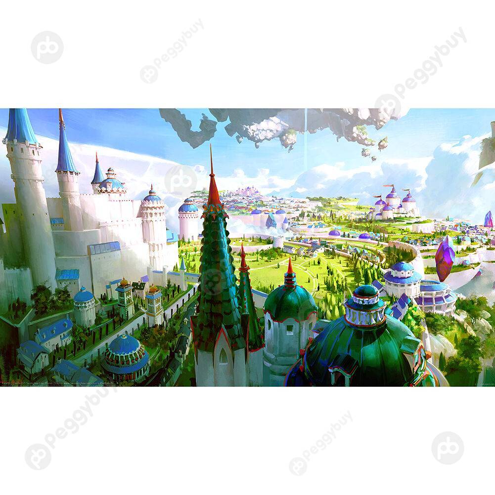 

1000pcs DIY Paper Jigsaw Floating Castle Puzzle Assembling Picture Decor, 501 Original
