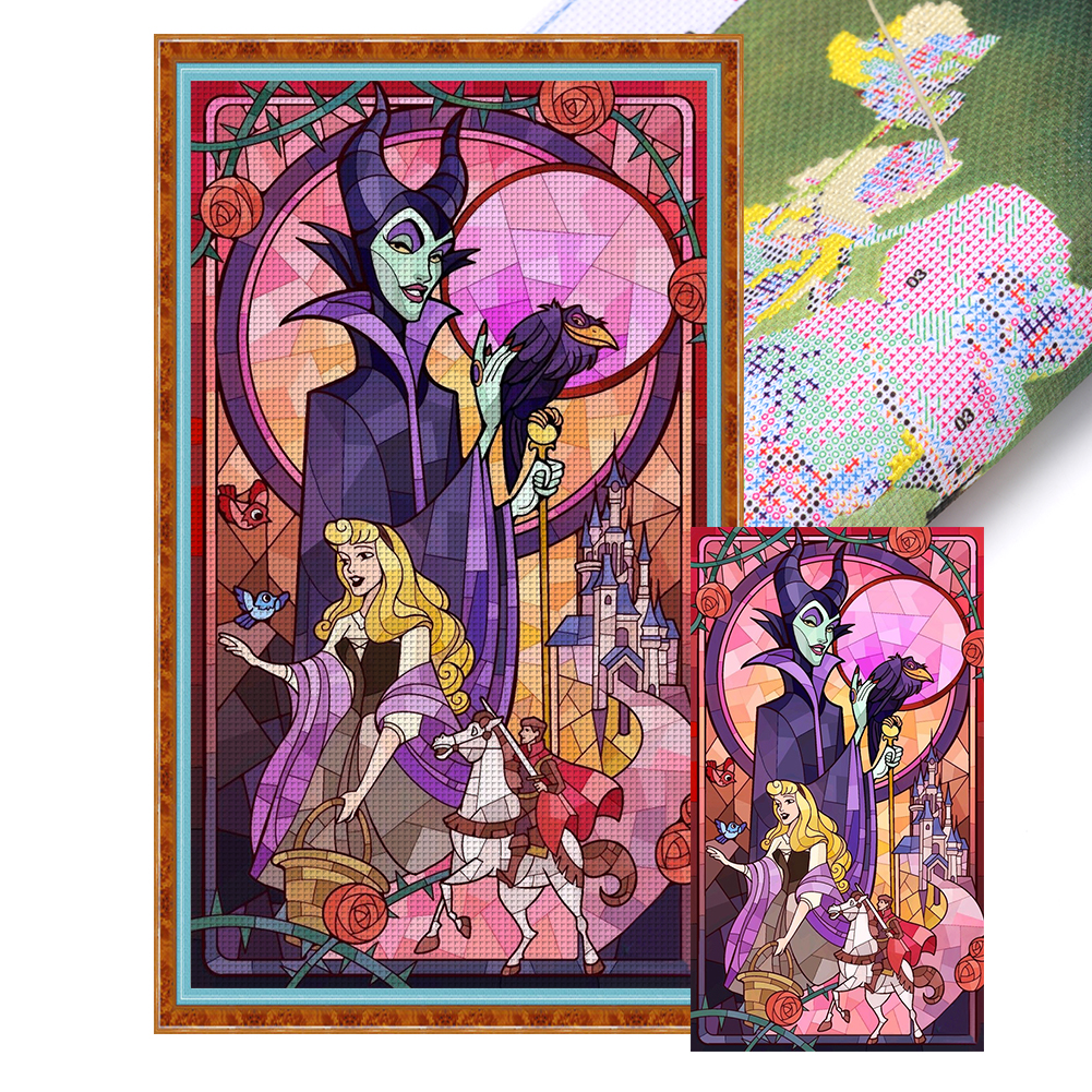 Villains Full 14CT Pre-stamped Canvas(40*70cm) Cross Stitch