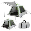 [US Local Warehouse] 4.0 Automatic Inflatable Camping Tent 300D Oxford Fabric Blow up Instant Setup Inflatable Tent UV Protection Waterproof Inflatable Cabin for Backyard & Picnic Use