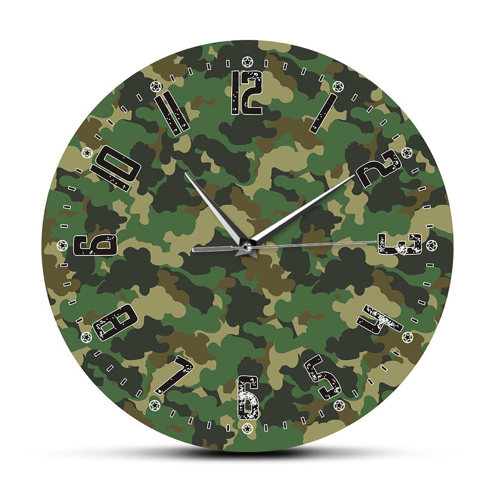 

Camouflage - Frameless Acrylic Wall Clock, 501 Original