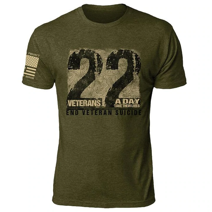 Men's 22 Days Printed Outdoor Casual Short Sleeve T-Shirt-Compassnice®