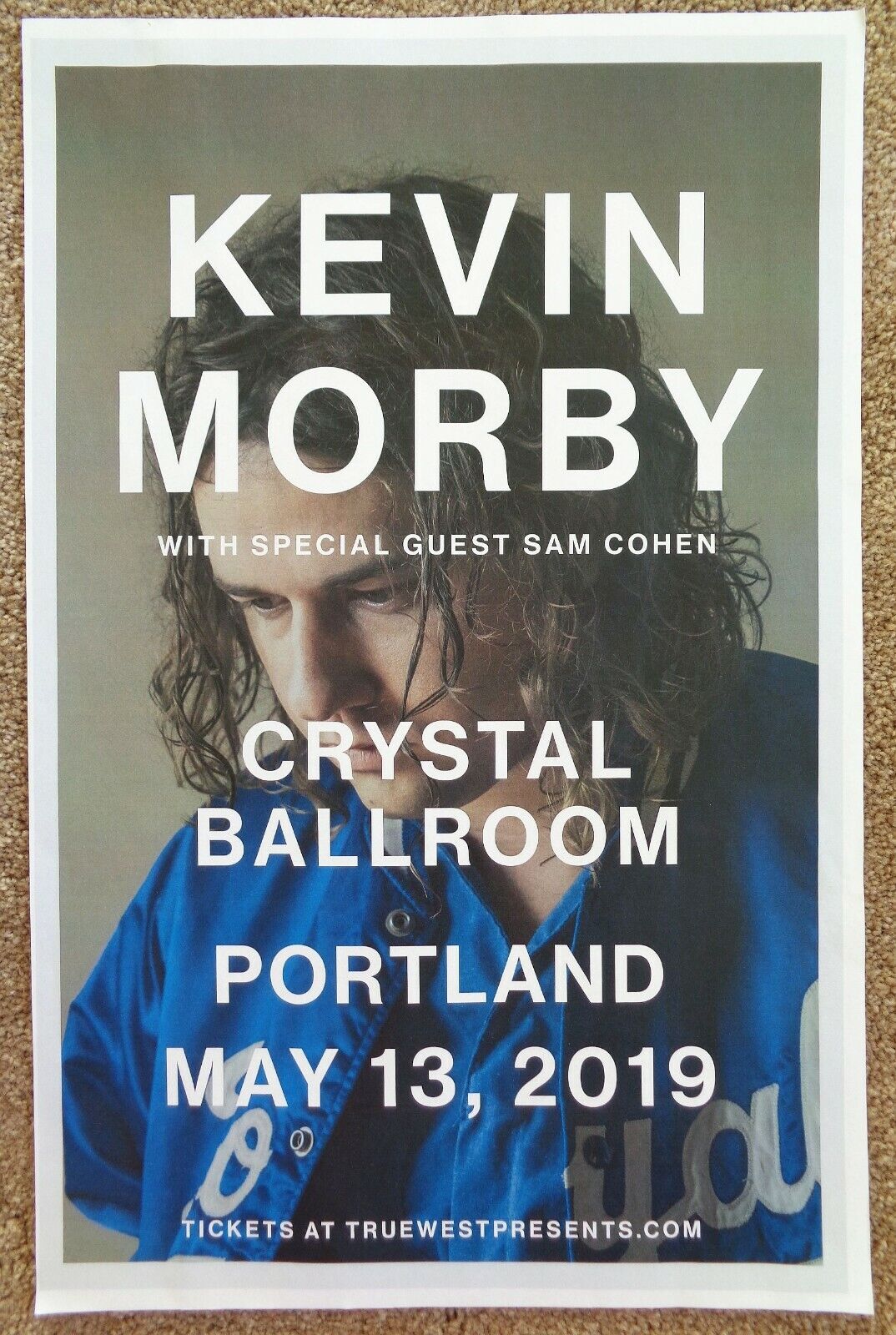 KEVIN MORBY 2019 Gig POSTER Portland Oregon Concert