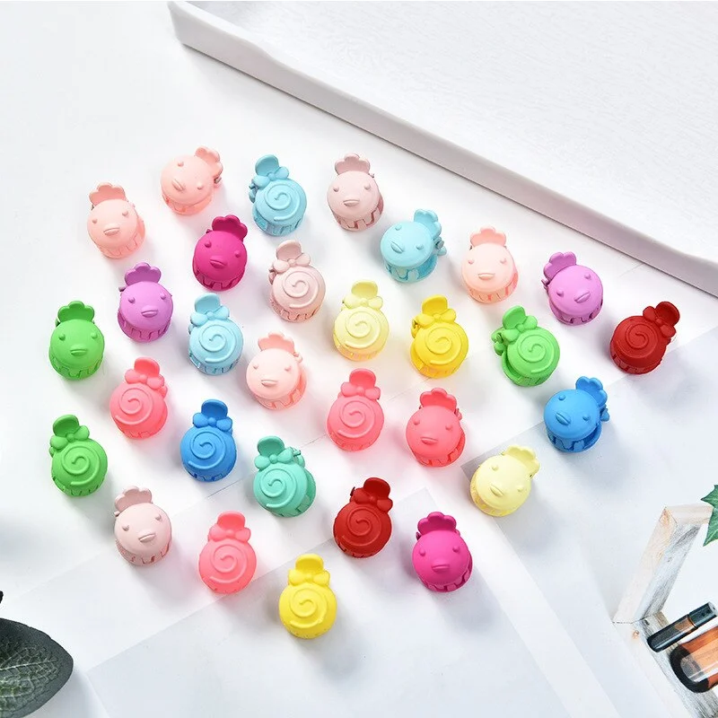 20-50 Pcs Baby Girls Small Hair Claw Cute Candy Color Flower Blossoms Jaw Clip Children Hairpin Hair Accessories New Fashion