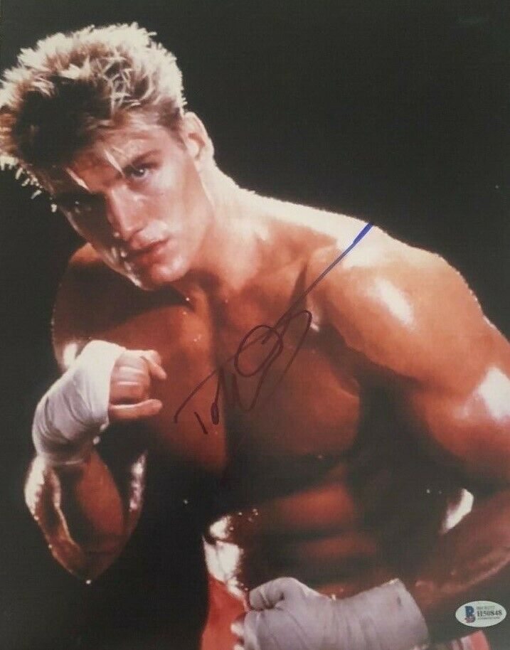 Dolph Lundgren signed autographed 11x14 Photo Poster painting Drago Rocky IV Authenticated