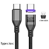 240W dual-head Type-c super fast charging magnetic cable suitable for Apple Android laptop charging cable