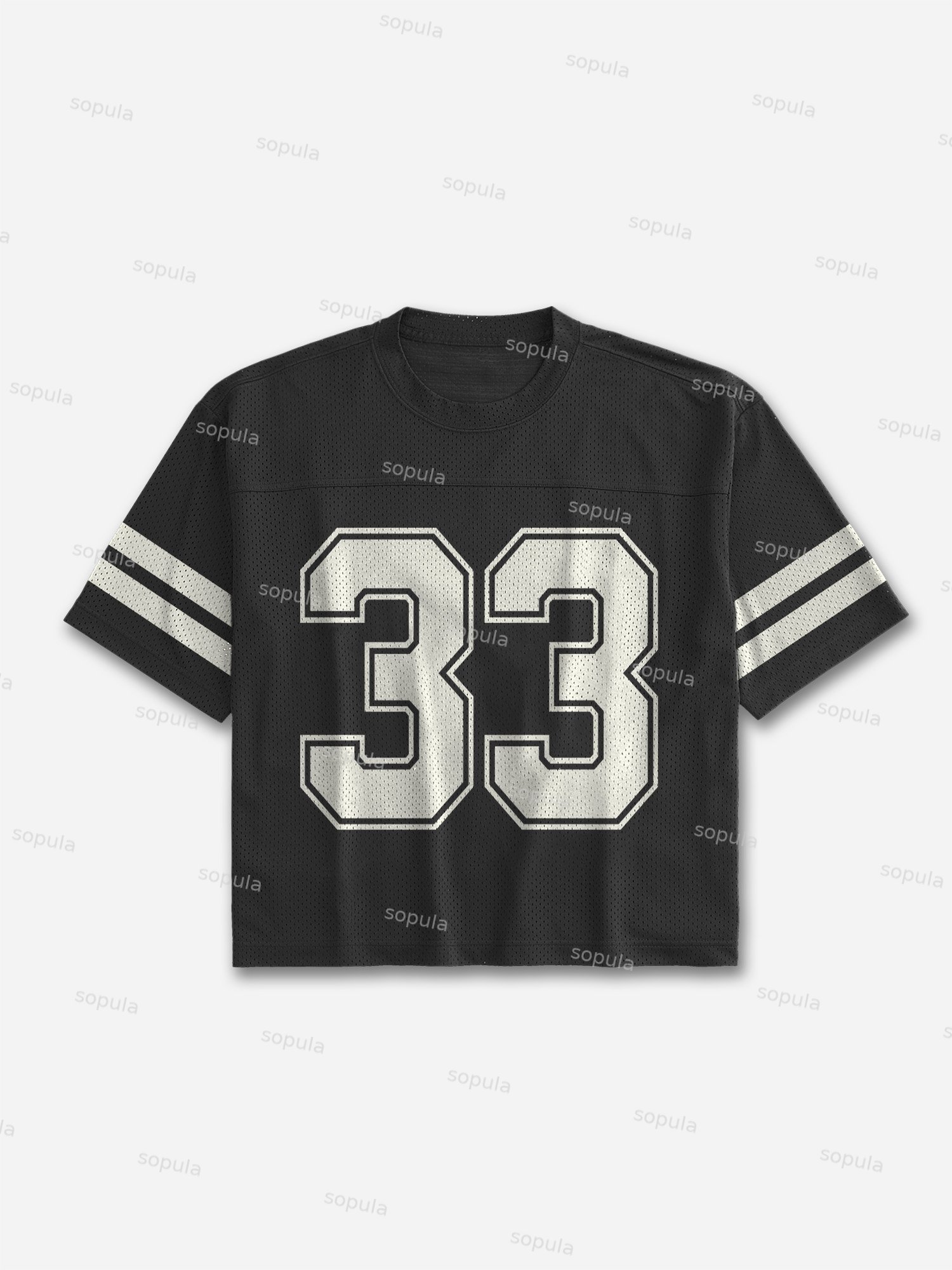 Stripe 33 Blokecore Mesh Football Jersey T-shirt - SOPULA