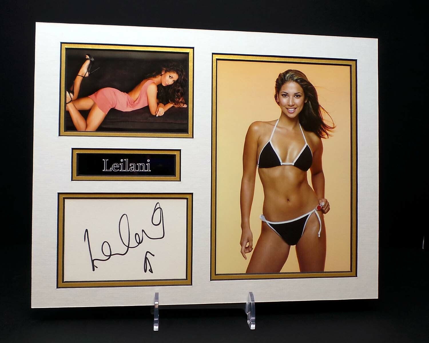 Leilani DOWDING Signed Mounted Photo Poster painting Display 1 AFTAL RD COA Page 3 Glamour Model