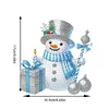Bonhomme De Neige De Noël En Acrylique (Fonction De Secousse De La Tête)-5D Bricolage