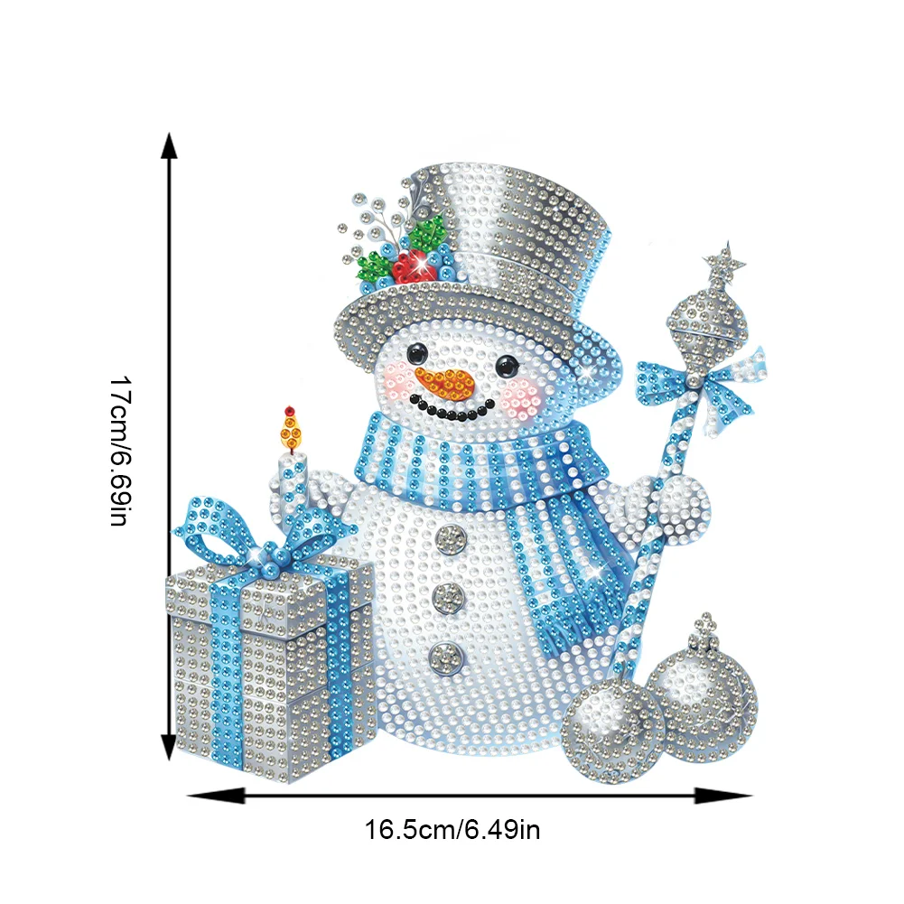 DIY Snowman Acrylic Shaking Head Cute Christmas Desktop Diamond Art Kits