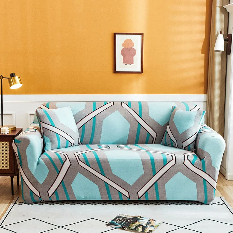 Nordic Geometric Elastic Sofa Covers for Living Room Modern Sectional Corner Sofa Cover Slipcovers Couch Cover Chair Protector