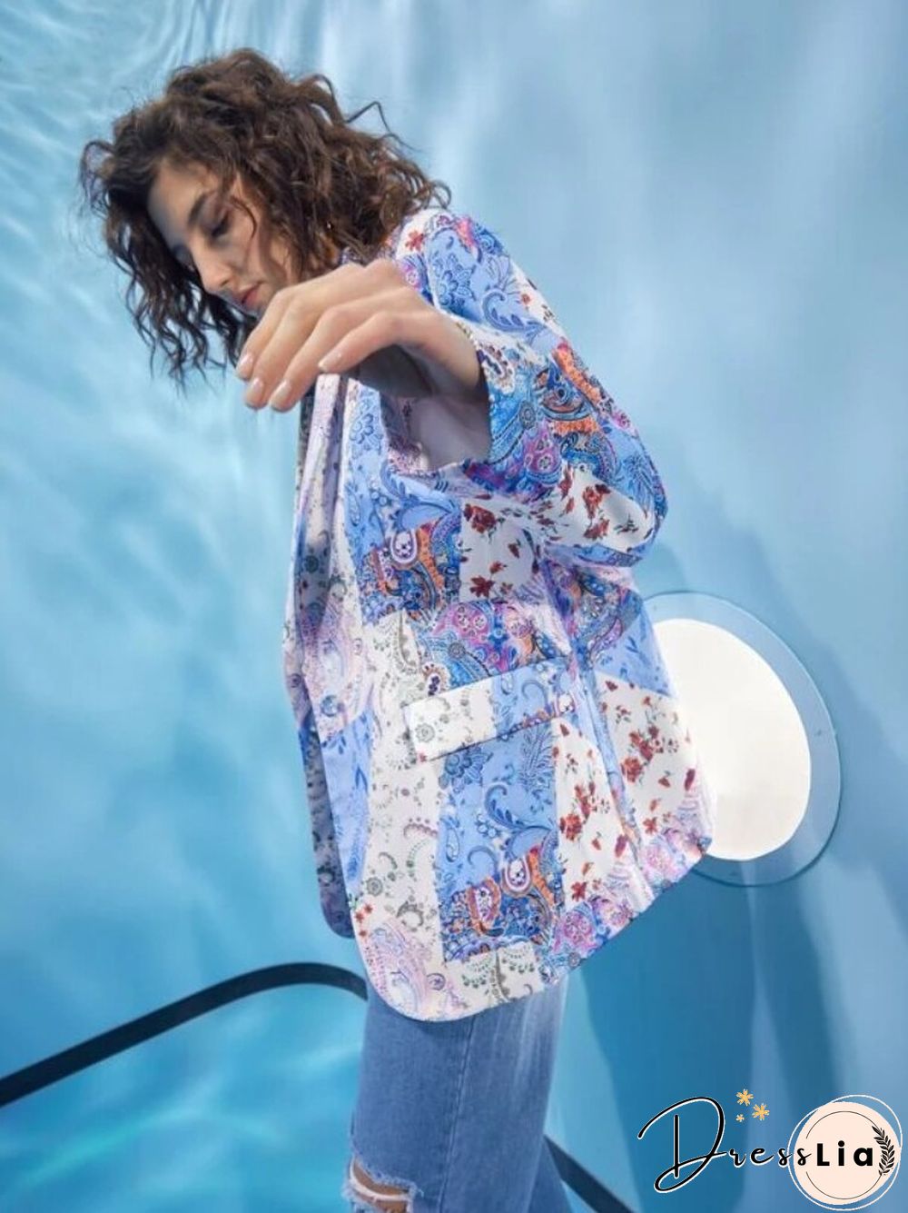 Spring And Summer Women's Suit Jacket One Button Printing Fashion Trend Temperament Commuter Women's Casual Small Suit Jacket