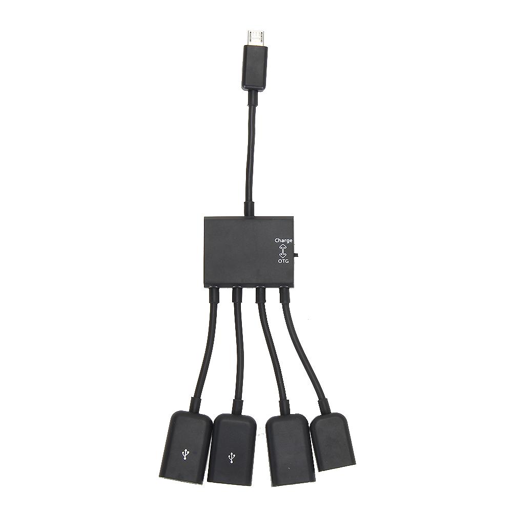 

4 Port Micro Usb Power Charging Otg Hub Cable For Sumsung Android Pc, 501 Original