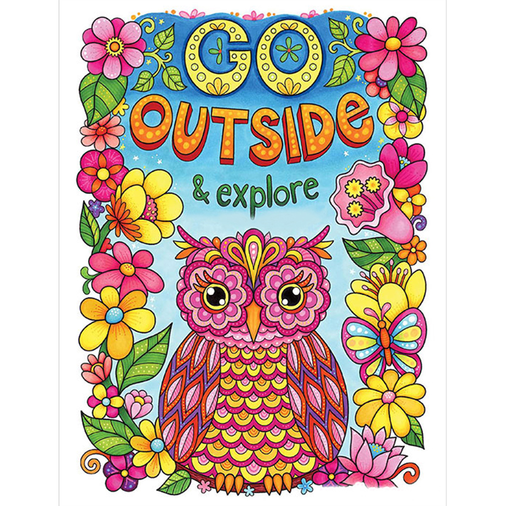 

Owl - Round Drill Diamond Painting - 30*40CM, 501 Original