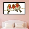 Flower Birds-14CT Stamped Cross Stitch Kit(19x34cm)