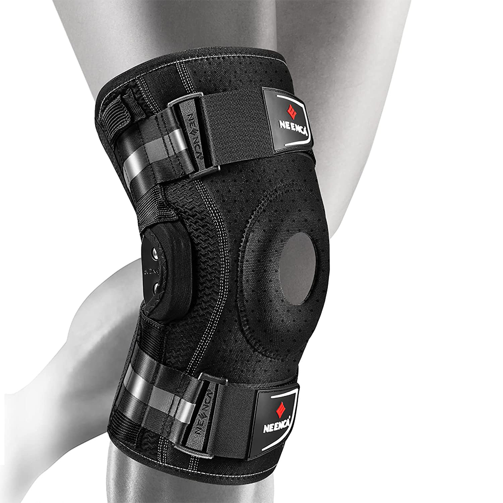 Likron Watches NEENCA Hinged Knee Brace with Side Stabilizers for Comprehensive Knee Support