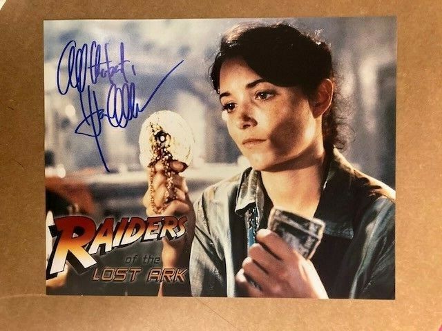 Karen Allen Boldly Signed Raiders of The Lost Ark 8x10 Photo Poster painting with COA