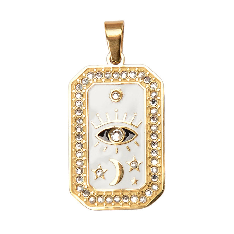 1 Piece 304 Stainless Steel Geometric Jewelry Accessories Pendant Chain