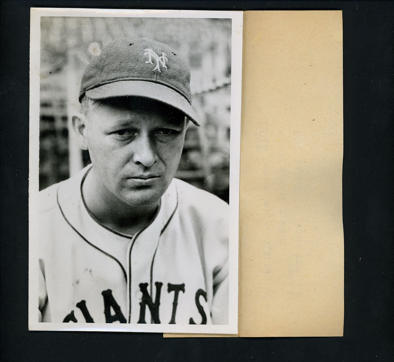 Dick Coffman 1937 World Series Press Wire Photo Poster painting New York Giants