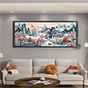 Scenery-11CT Stamped Cross Stitch 193*73cm (Big Size)