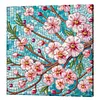 Kits sp&eacute;ciaux de peinture en diamant partiel en forme de 5D en forme de fleur de p&ecirc;cher pour adultes d&eacute;butants, peintures en diamants en diamants, peintures de pierres pr&eacute;cieuses avec cadre 25x25 cm
