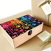5D DIY Diamond Painting Handmade Wood Storage Box Crystal Storage Case (Heart)