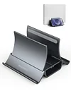 Desktop Laptop Stand - Versatile Vertical Laptop Stand Holds Three Devices | Perfect MacBook Stand Docking Station