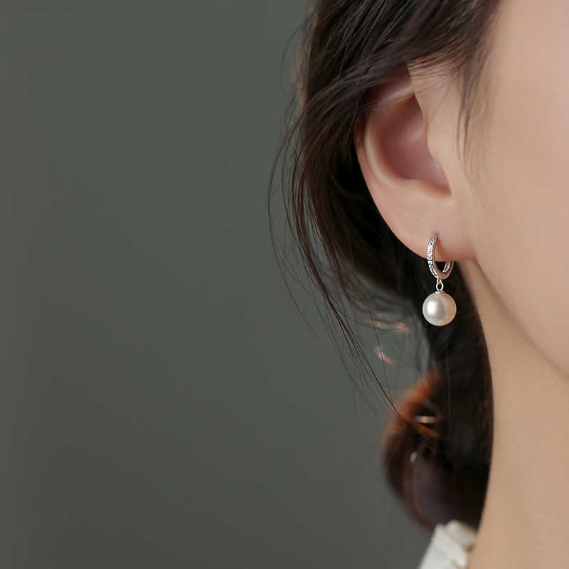 高級感 合わせやすい ファッション ビーズ 切り替え ピアス