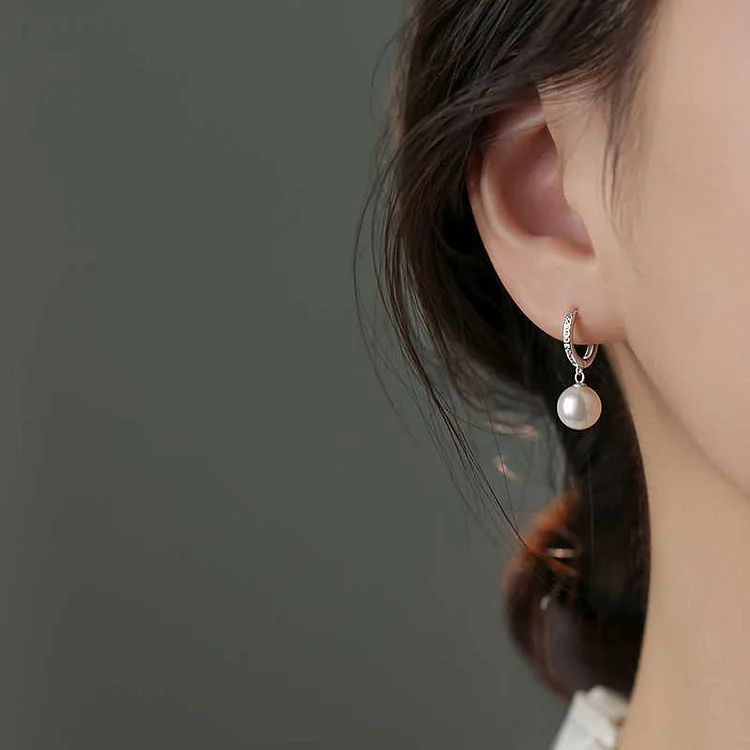高級感 合わせやすい ファッション ビーズ 切り替え ピアス