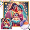 uk.everydayedeals (Limited Stock)Diamond Painting - Round AB Drills - Birth of Life(35*35cm)