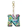 (US Only)PET Double Sided Special Shaped Easter Alphabet DIY Diamond Painting Keychain