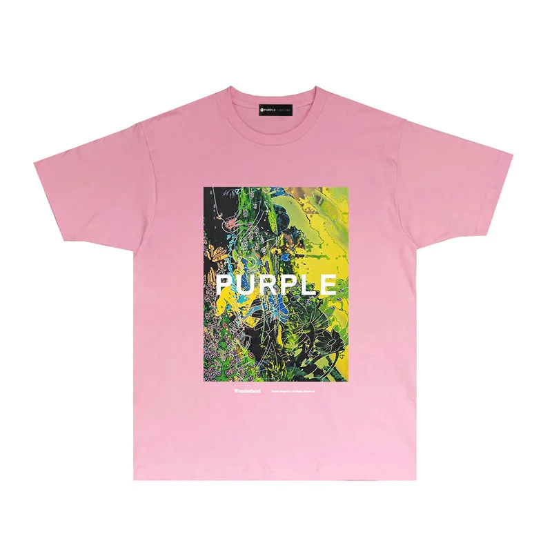 Purple 2023 new fashion T-shirt short sleeves
