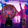 Plasma Ball: 6 Inch Plasma Globe Touch & Sound Sensitive Plasma Ball Lamp Electric Ball Lightning Toys for Kids, Parties, Home, Prop, Decoration, Christmas Gifts