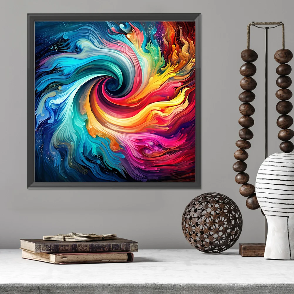 Partial AB Diamond Painting - Full Square Drill - Swirl(Canvas|50*50cm)