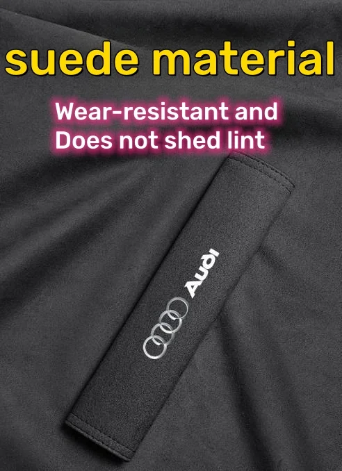 Car interior suede seat belt shoulder cover