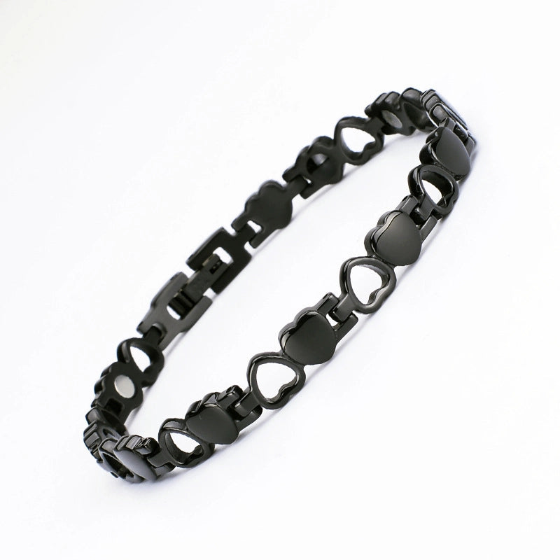 Shaokun Fashion Temperament Magnetic Bracelet Women’s Beautiful Simple Love Health Care Hollow Trend Bracelet