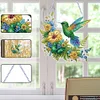2D Flat Hummingbird DIY Diamond Art Pendant Special Shape Wall Door Decoration