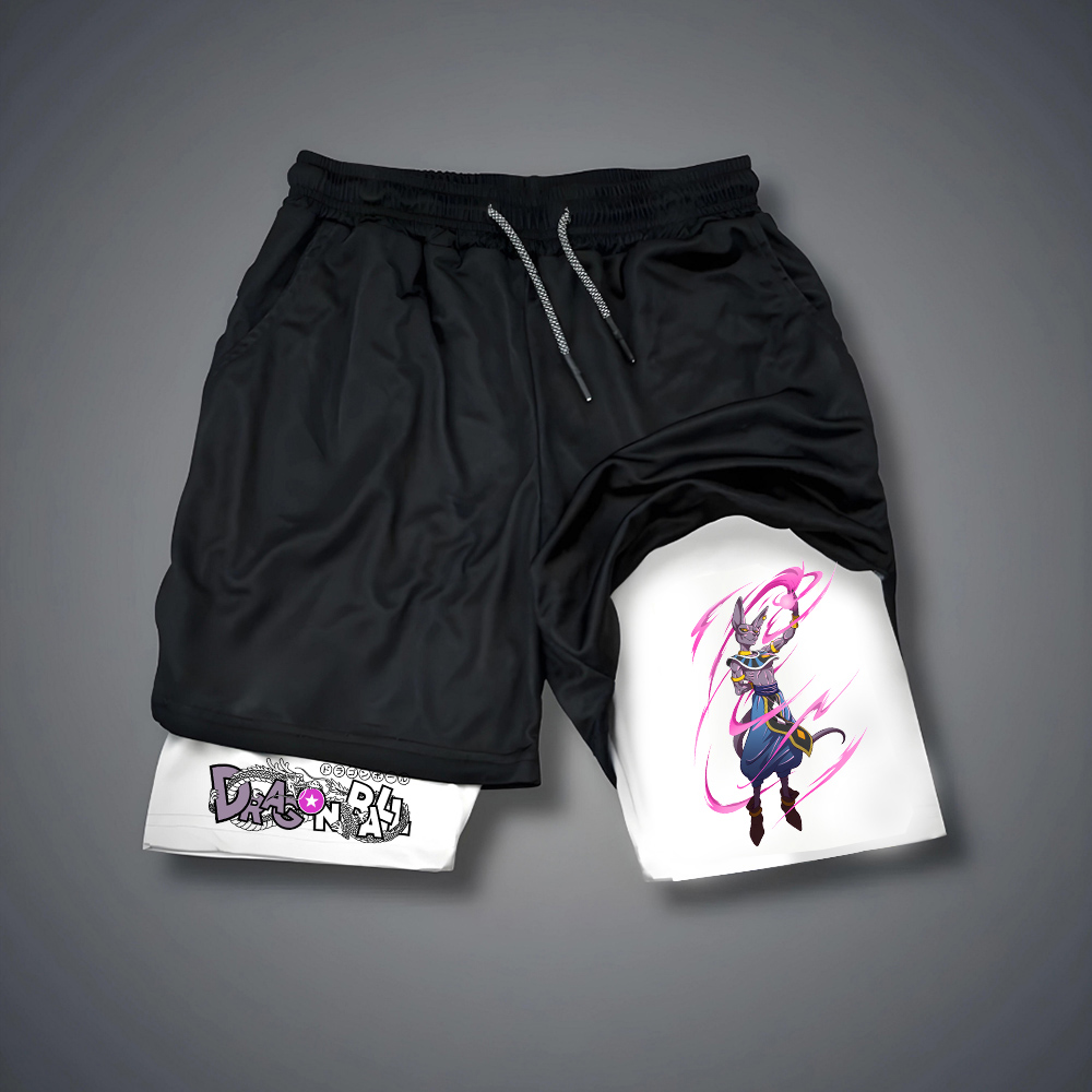 Casual Dragon Ball Anime Printed Gym Shorts