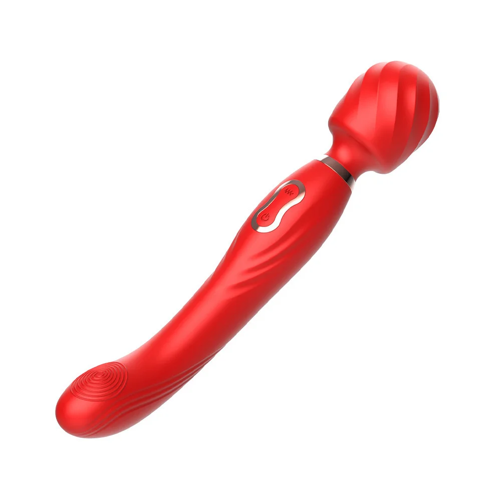 Rechargeable Massager Wands 10 Vibration Pattern Powerful Frequency Women Vibrating Rods Adult Toys