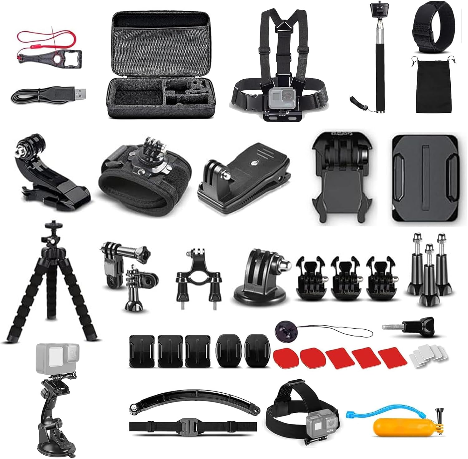 58 in 1 Action Camera Accessory Kit