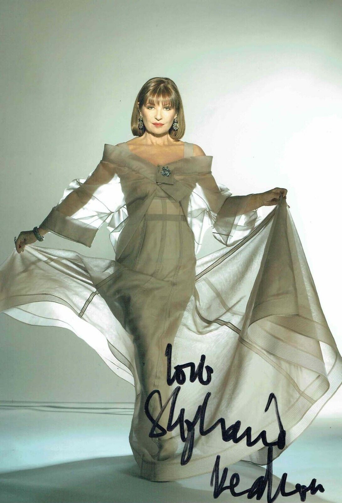 Stephanie BEACHAM SIGNED Autograph 12x8 Photo Poster painting AFTAL COA English Actress