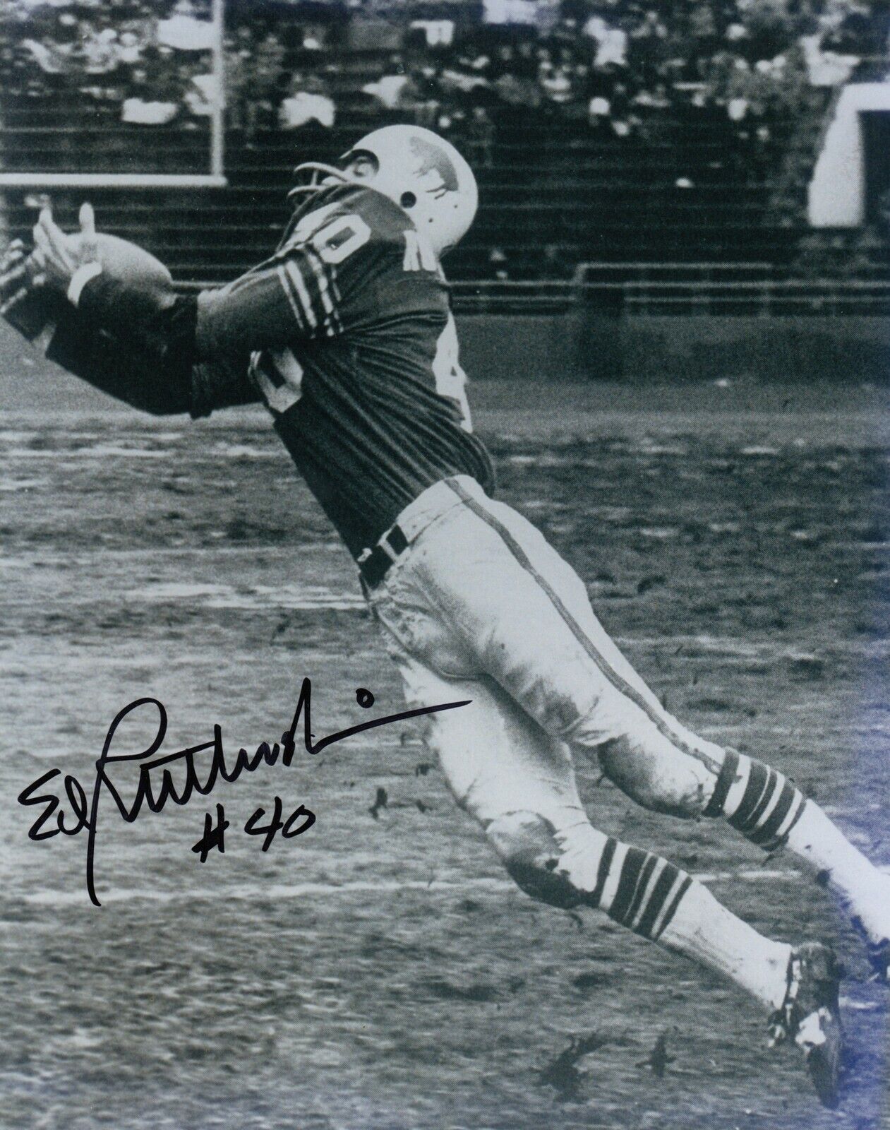 Ed Rutkowski #1 8x10 Signed Photo Poster painting w/ COA Buffalo Bills 031019