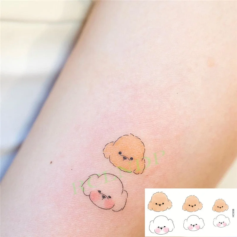 Waterproof Temporary Tattoo Sticker ins Angel wings Cupid bear Cartoons cute Body Art flash tatoo fake tatto Women Men