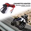 12-24V Car Motorcycle Truck Cigarette Lighter Socket with 10A Fuse+Cable