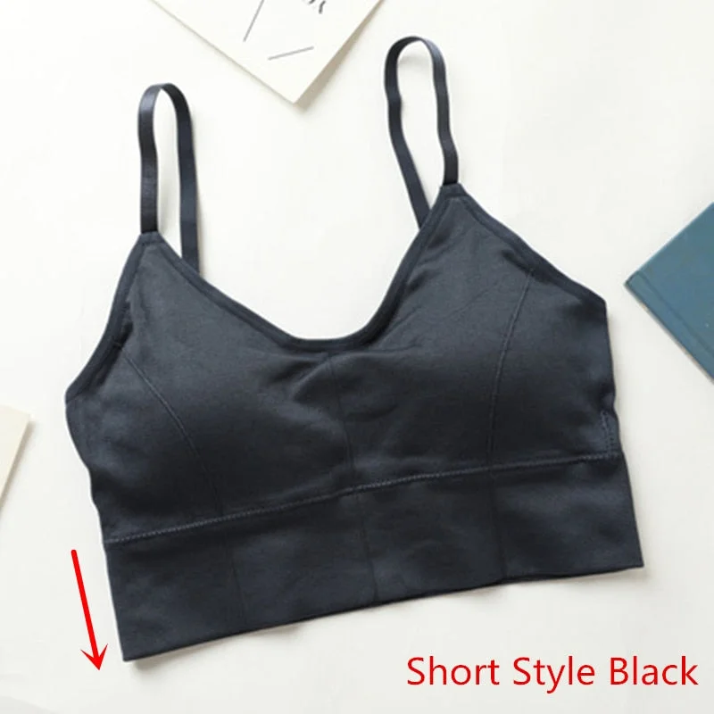 Fashion Tank Top for Women Underwear Female Bralette Sexy Crop tops Femme Camisole Push Up Tank Tops Girls Backless  Body Slim