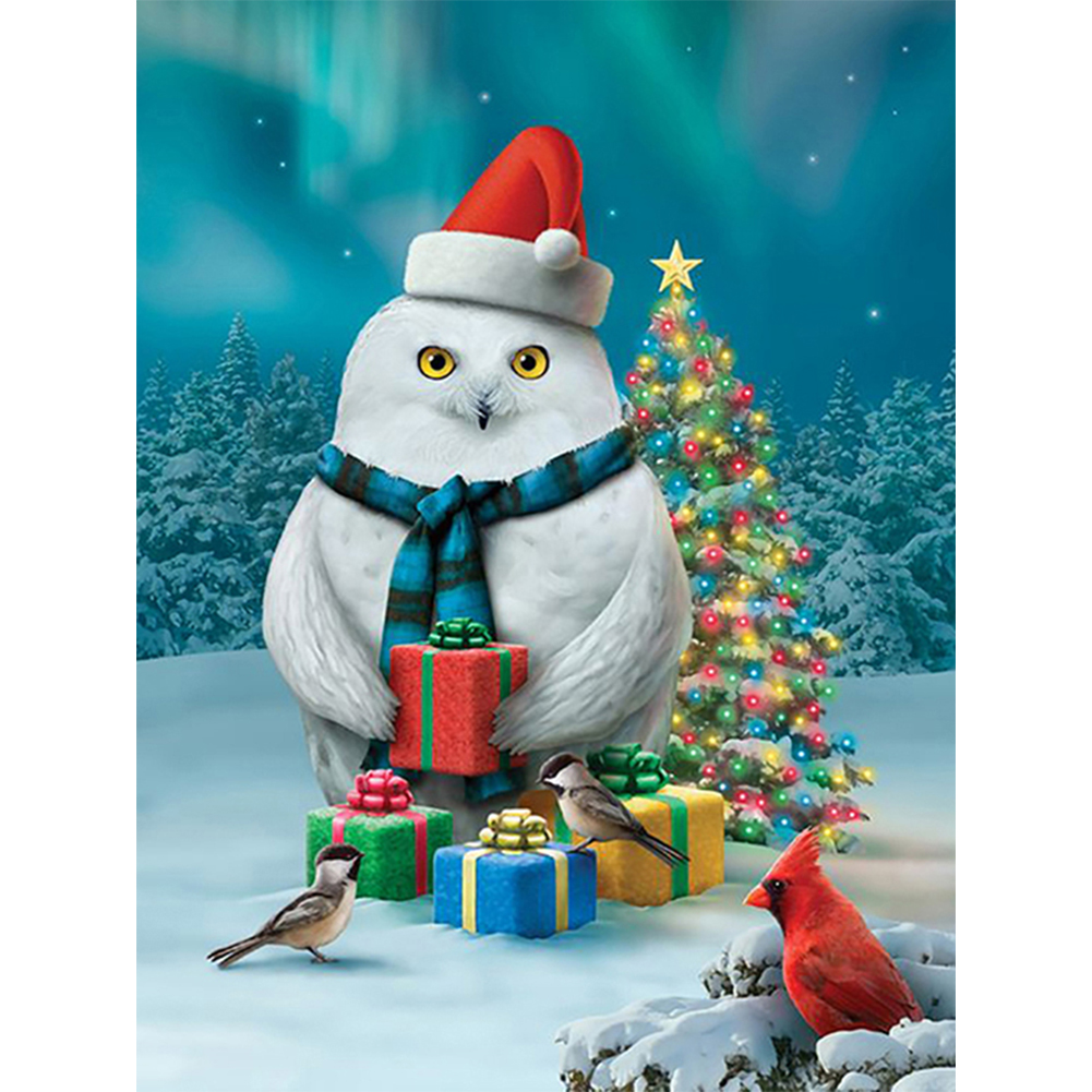 

Christmas Snow Bird - Round Drill Diamond Painting - 30*40CM, 501 Original