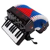 17 Keys 8 Bass Accordion Instrument, Mini Instrument for Students, Early Learning Enlightenment, Suitable for Music Lovers Accordion Mini Accordion with Adjustable Shoulder Straps, Softer Sound, Portable Instrument for Music Beginners